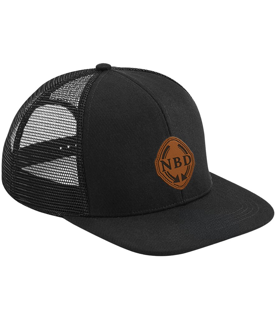BB664 Unisex Original Flat Peak 6 Panel Trucker Cap